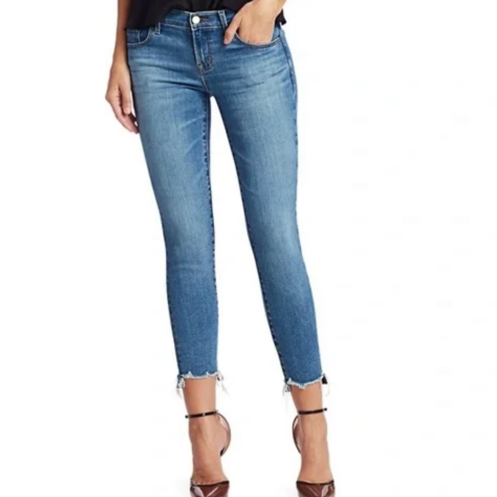 J Brand Low Rise Crop Skinny Jeans - Size 32